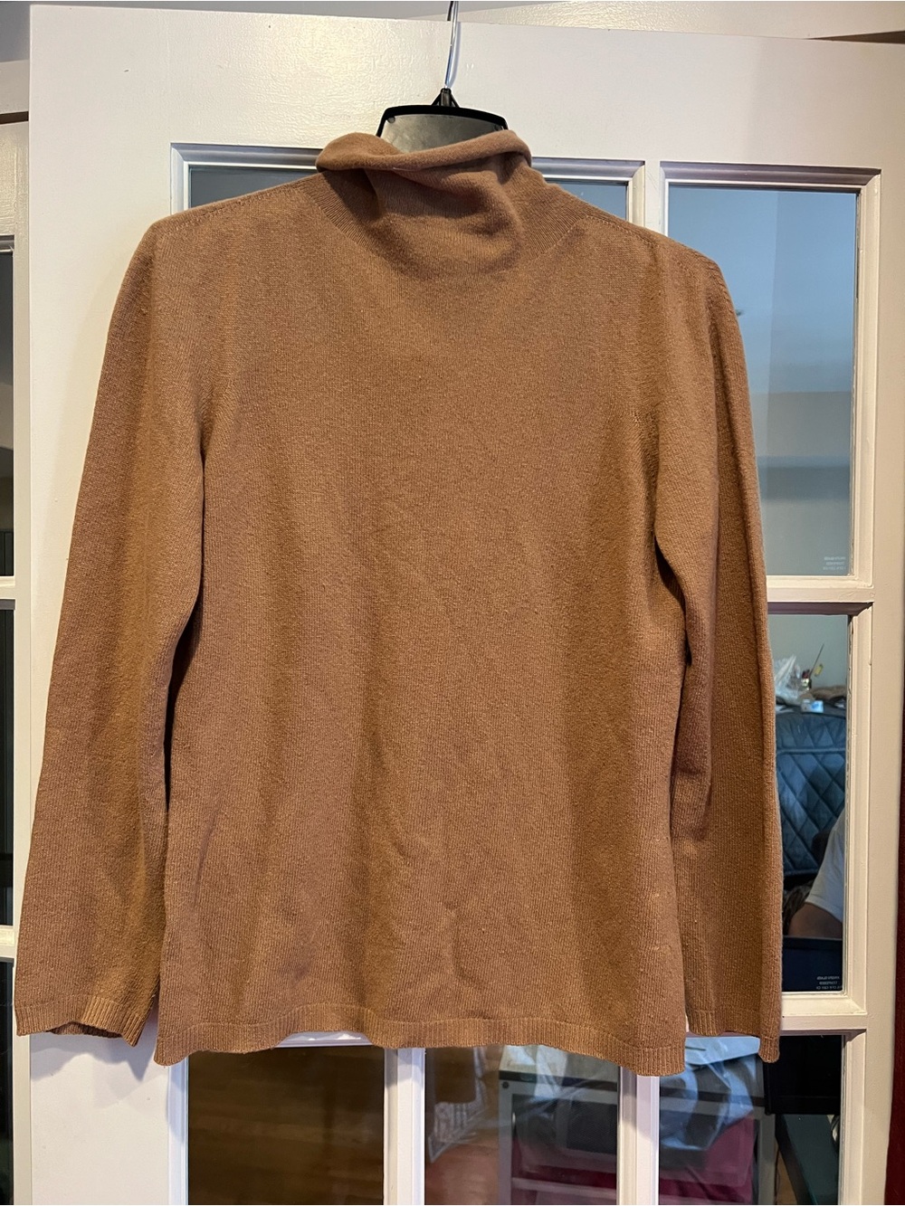 MaxMara Men's Camel Turtleneck Sweater
